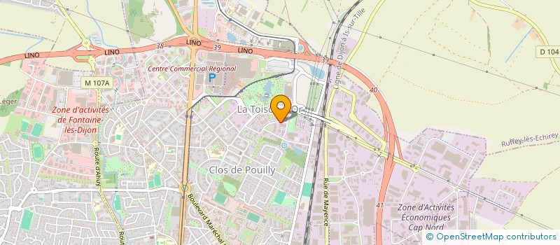 localisation de l'entreprise FLEURY EMBALLAGE SOC NOUVELLE SARL  DIJON