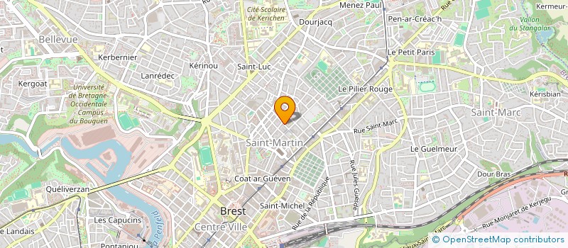 localisation de l'entreprise FLEURY ET BETHUEL à BREST
