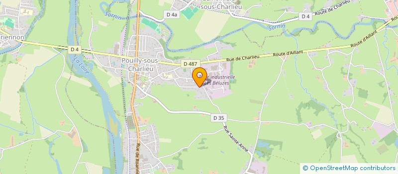 localisation de l'entreprise FLEURY FABIEN  POUILLY-SOUS-CHARLIEU