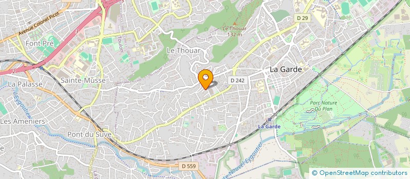 localisation de l'entreprise FLEURY INVESTISSEMENT à LA GARDE