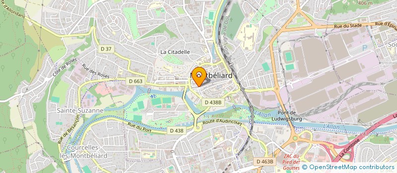 localisation de l'entreprise FLEURY J C A  MONTBELIARD