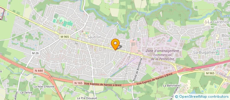 localisation de l'entreprise FLEURY JOSSET INDIVISION  SAUTRON