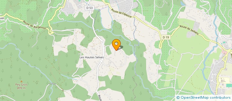 localisation de l'entreprise FLEURY-LESTRELIN  SEILLANS