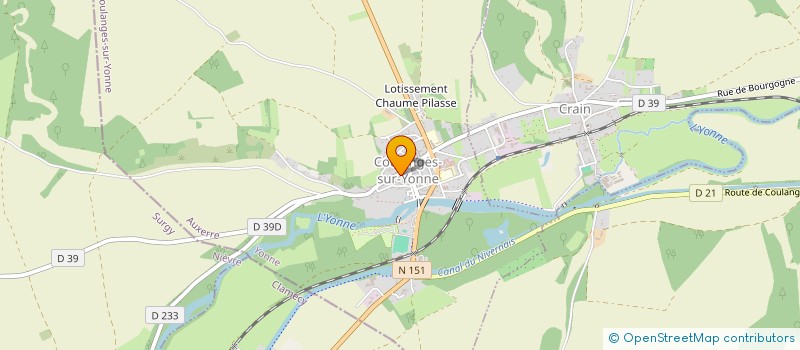 localisation de l'entreprise FLEURY PASSIONS  COULANGES-SUR-YONNE