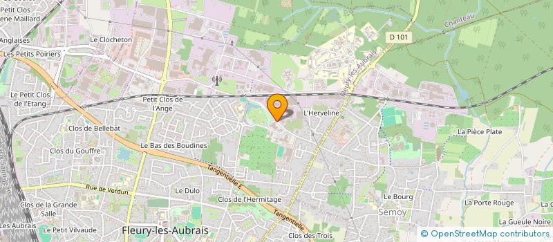 localisation de l'entreprise FLEURY PIECES AUTO  FLEURY-LES-AUBRAIS