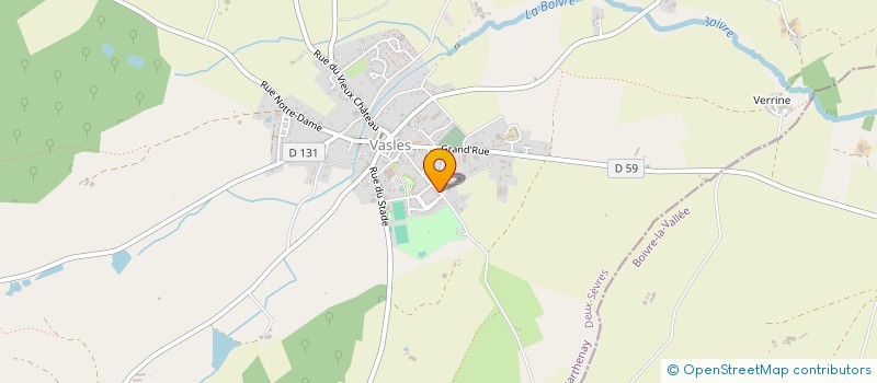 localisation de l'entreprise FLEURY-SABOUREAU  VASLES