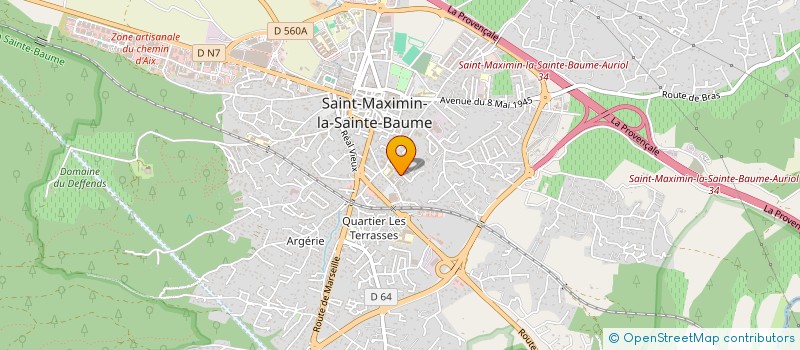 localisation de l'entreprise FLEURY TELEPHONIE à SAINT-MAXIMIN-LA-SAINTE-BAUME