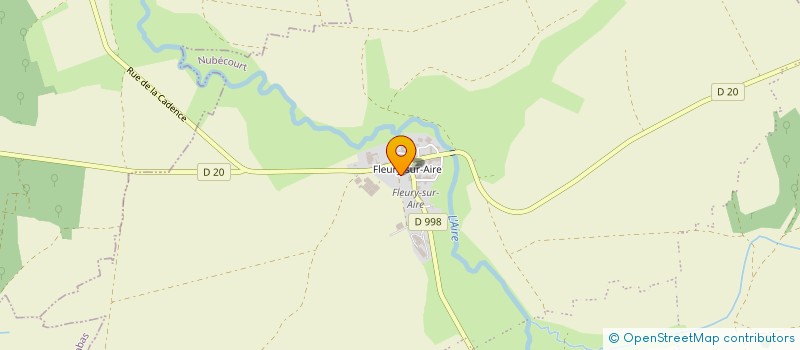 localisation de l'entreprise FLEURY VOLTAGRI  NUBECOURT