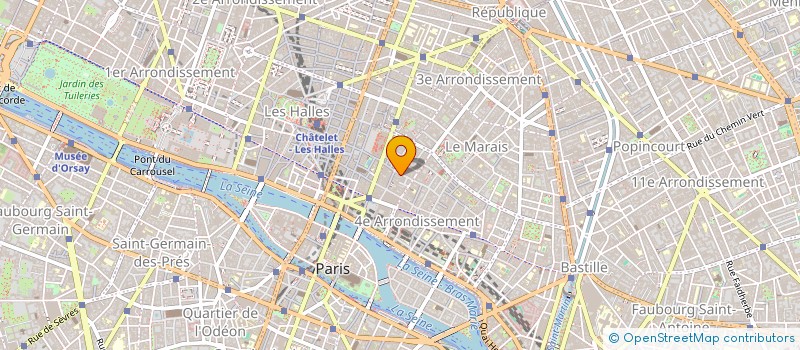 localisation de l'entreprise FLEUX à PARIS 04