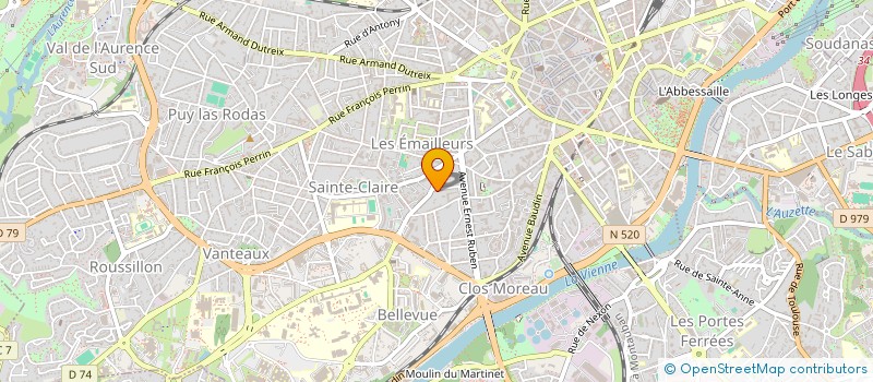 localisation de l'entreprise FLEX à LIMOGES