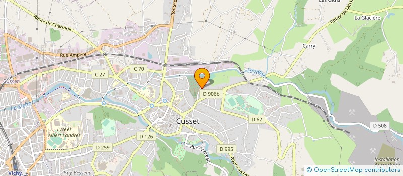 localisation de l'entreprise FLEX CIBLE CUSSET à CUSSET