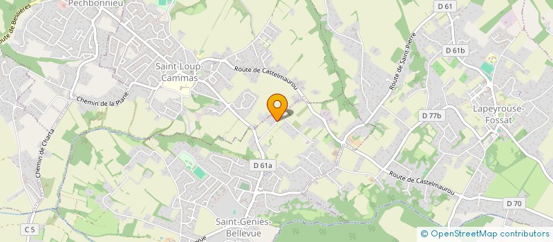 localisation de l'entreprise FLEX'EVENTS à SAINT-GENIES-BELLEVUE