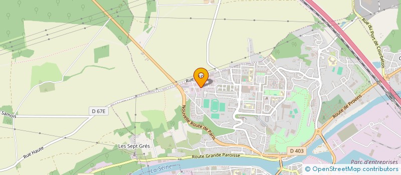 localisation de l'entreprise FLEX OPTIQUE  MONTEREAU-FAULT-YONNE