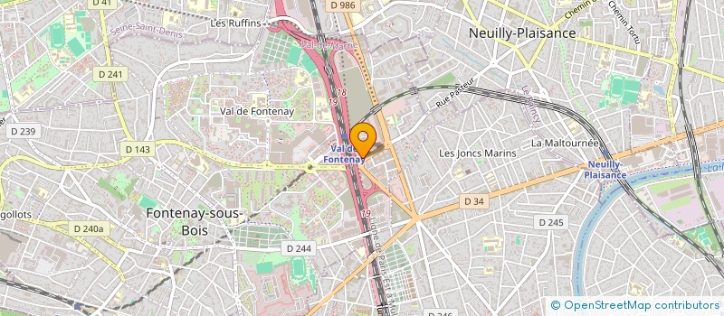 localisation de l'entreprise FLEX TRANSPORT à FONTENAY-SOUS-BOIS