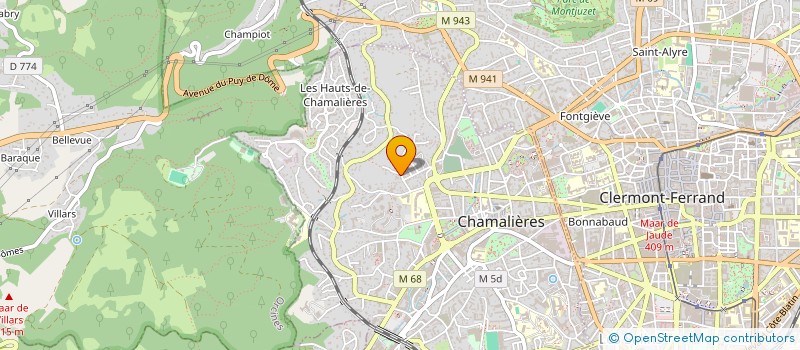 localisation de l'entreprise FLEXCORP63  CHAMALIERES