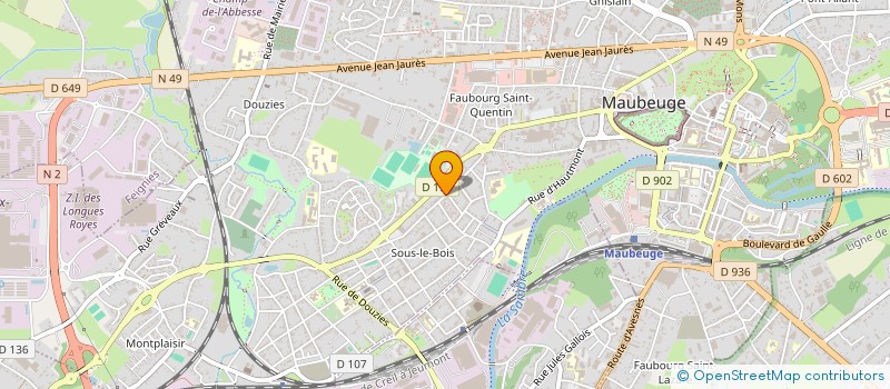 localisation de l'entreprise FLEXI'CONSULTING  MAUBEUGE