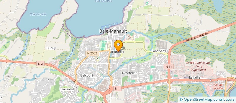 localisation de l'entreprise FLEXIBLE PRO & ACCESSOIRES à BAIE MAHAULT