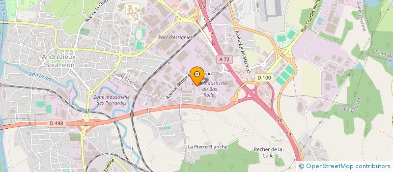 localisation de l'entreprise FLEXIBLES LOIRE SERVICES  LA FOUILLOUSE