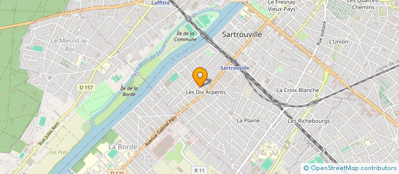 localisation de l'entreprise FLEXIFORM@ à BOIS-COLOMBES