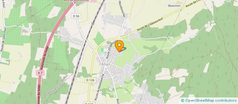 localisation de l'entreprise FLEXIFROID à ALLAN