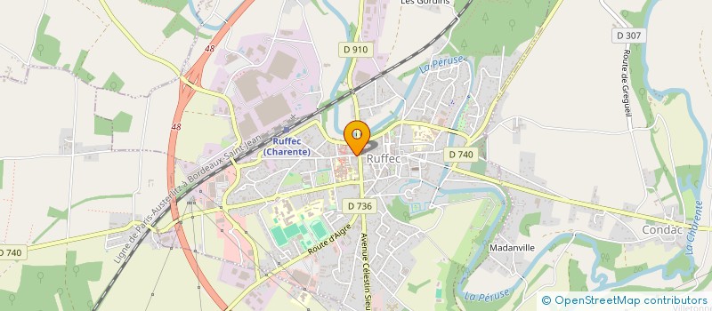 localisation de l'entreprise FLEXILOGE  RUFFEC