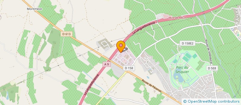 localisation de l'entreprise FLEXIMPRIME à MEZE