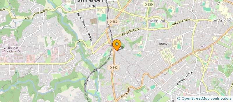 localisation de l'entreprise FLEXINFO  LA TOUR-DE-SALVAGNY