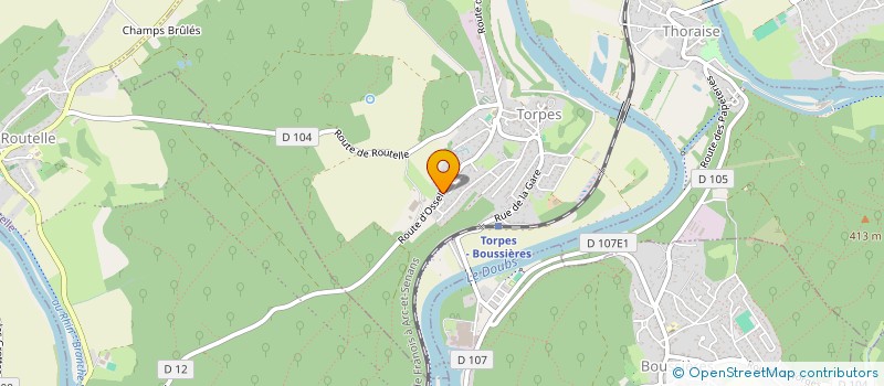 localisation de l'entreprise FLEXINVEST  TORPES