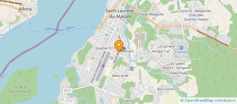 localisation de l'entreprise FLEXIS PLUS à SAINT-LAURENT-DU-MARONI