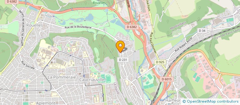 localisation de l'entreprise FLEXITRANS à HARFLEUR