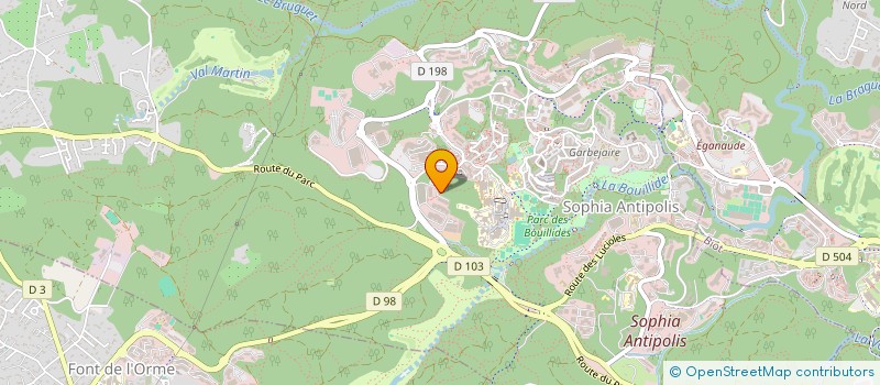 localisation de l'entreprise FLEXO à VALBONNE