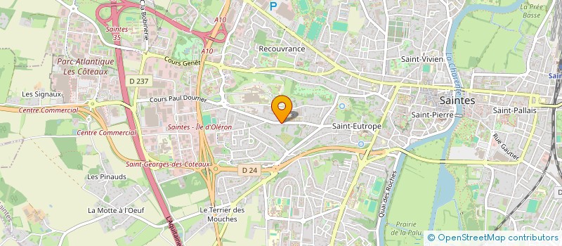 localisation de l'entreprise FLEXOCEAN à SAINTES