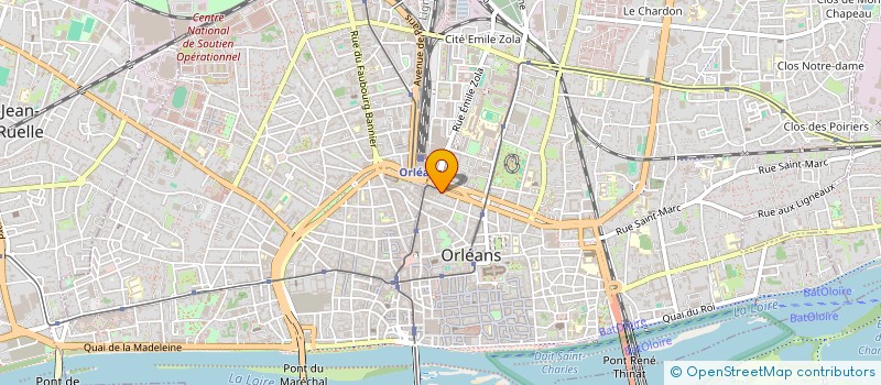 localisation de l'entreprise FLEXOL FAVERIE à ORLEANS