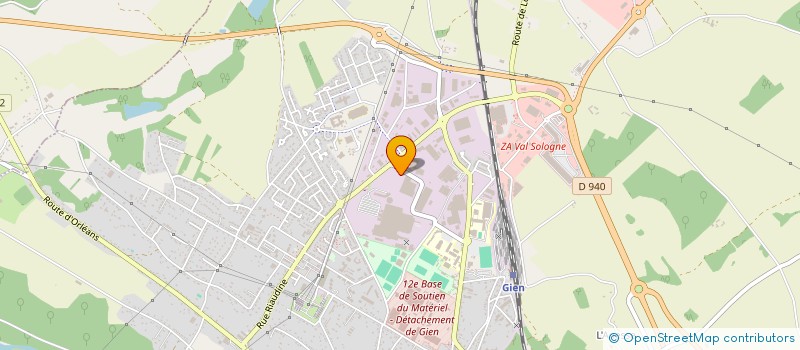 localisation de l'entreprise FLEXSERVICES à GIEN