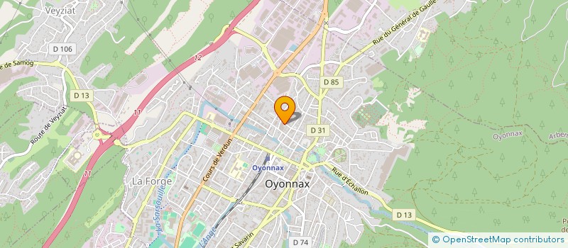 localisation de l'entreprise FLEXTECH à OYONNAX