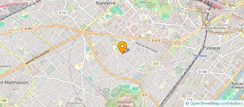 localisation de l'entreprise FLEXTER à NANTERRE