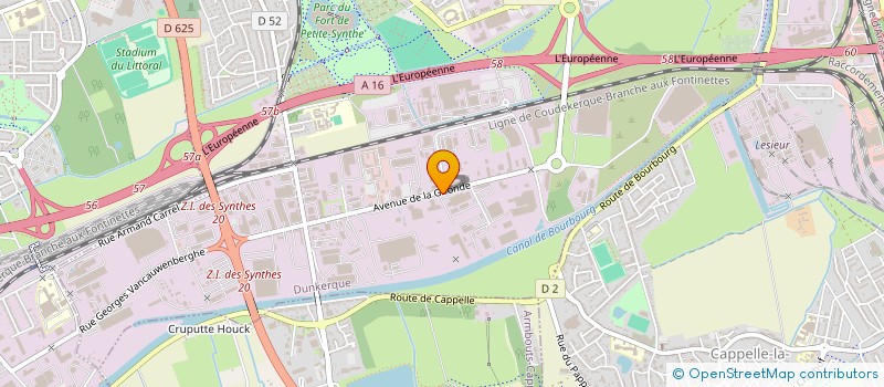 localisation de l'entreprise FLEXYS à DUNKERQUE