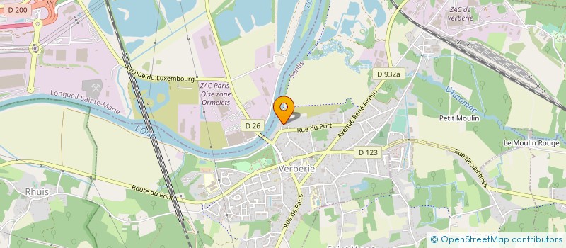 localisation de l'entreprise FLF à VERBERIE