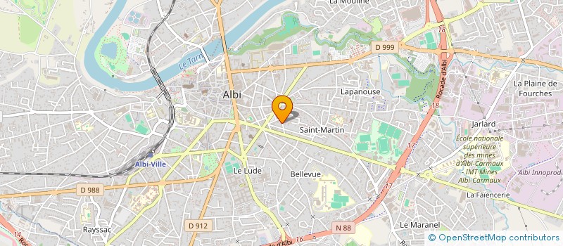 localisation de l'entreprise FLF  ALBI