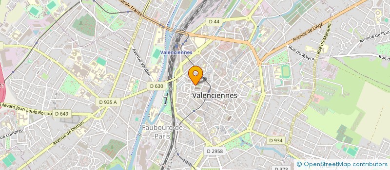 localisation de l'entreprise FLG 40  VALENCIENNES