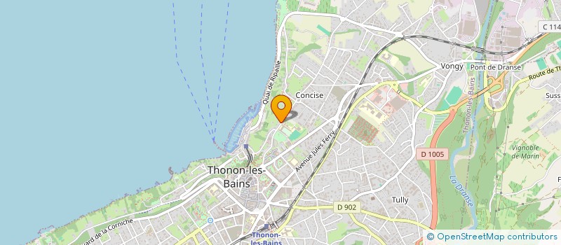 localisation de l'entreprise FLG à THONON-LES-BAINS