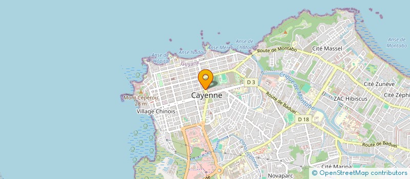 localisation de l'entreprise FLG  CAYENNE