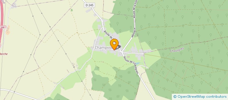 localisation de l'entreprise FLG COURTAGE à CHAMPVOUX