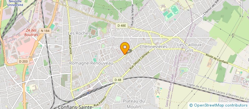 localisation de l'entreprise FLG GEOMETRES TOPOGRAPHES à CONFLANS-SAINTE-HONORINE