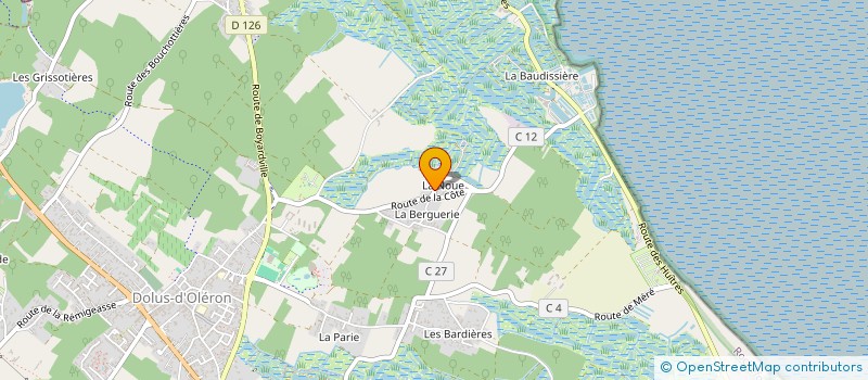 localisation de l'entreprise FLG PRODUCTION  DOLUS D'OLERON