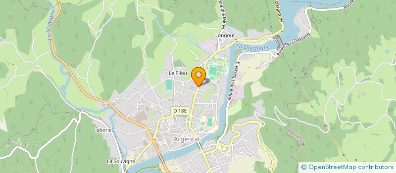 localisation de l'entreprise FLG VETILLARD à ARGENTAT-SUR-DORDOGNE