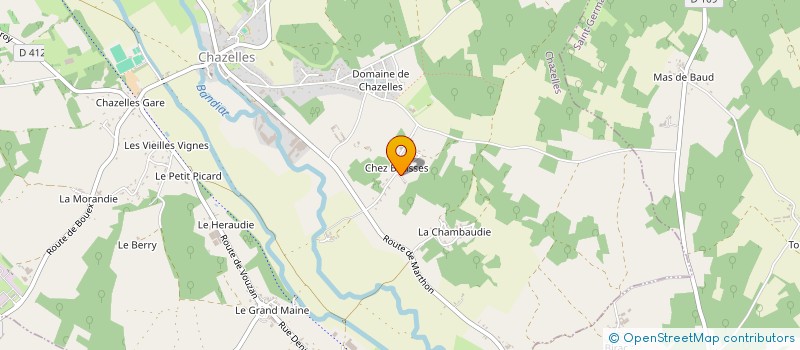 localisation de l'entreprise FLH à CHAZELLES