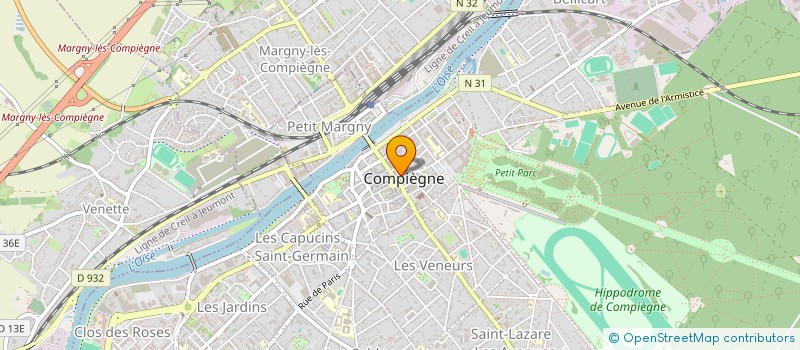 localisation de l'entreprise FLH MODE à COMPIEGNE