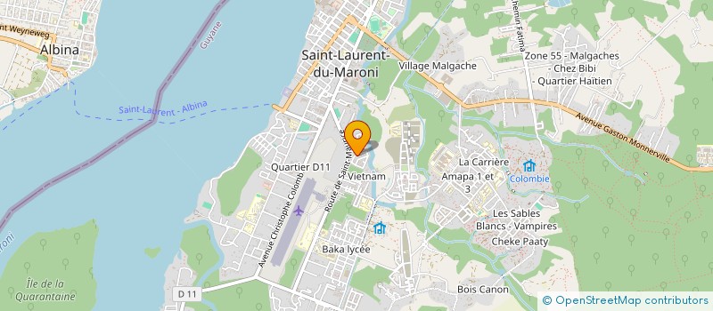 localisation de l'entreprise FLHUM IND  SAINT-LAURENT-DU-MARONI