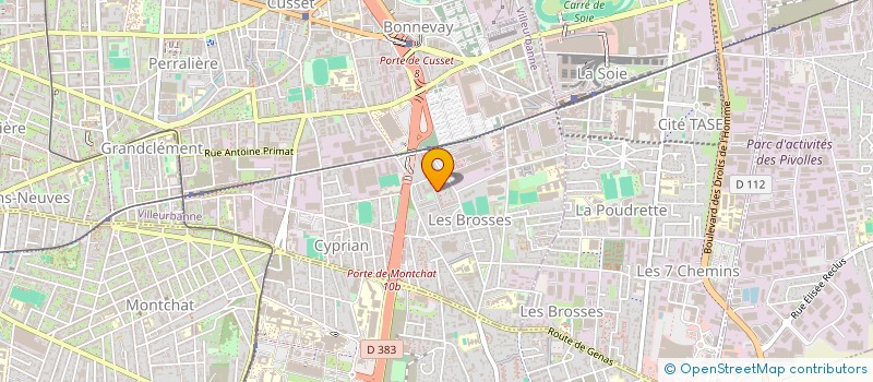 localisation de l'entreprise FLI  VILLEURBANNE